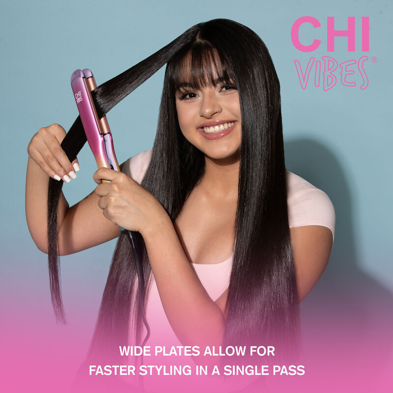 Vibes XL Curved Edge 1.5 Inch Hairstyling Iron, , large image number null